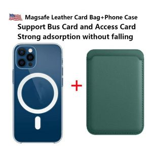 Étuis de téléphone magnétiques et portefeuille en cuir, étui porte-cartes pour iPhone 14 12 13 Pro Max Mini Mag Safe, couverture arrière