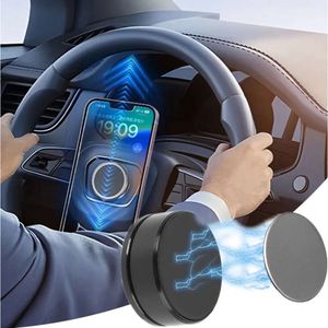 Support de téléphone magnétique pour volant de voiture, Support de téléphone à aimant puissant pour IPhone Samsung Xiaomi Huawei