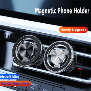 Support de téléphone magnétique Compatible avec le support de voiture MagSafe pour iPhone 14 13 12 pince d'évent de voiture support de téléphone portable support de téléphone