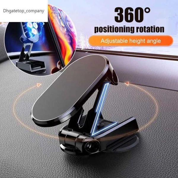 Support de téléphone magnétique pour voiture support de téléphone magnétique pliable multifonctionnel 360 Rotation support de téléphone de bureau support de tableau de bord de voiture