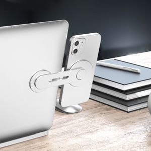 Magnetische telefoonhouder voor iPhone14 13Pro Magsafe Metal Laptop Telefoonstandaard voor Xiaomi Holder Side Mount Tablet voor iMac Bracket