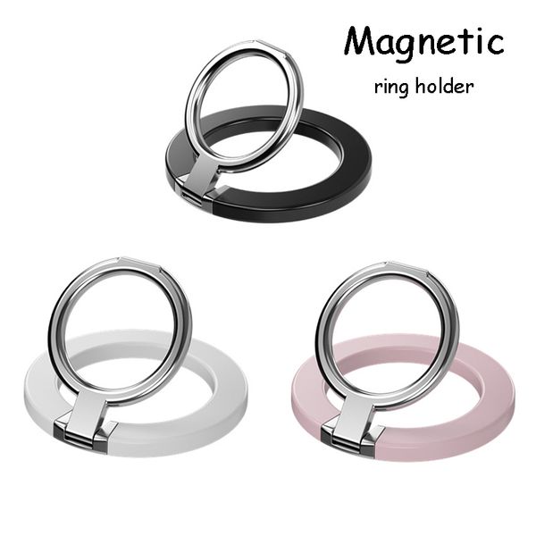 Soporte magnético para anillo de teléfono para iPhone 13, 12 anillos de dedo ajustables, soporte plegable para teléfono móvil