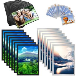 Magnetische Fotolijsten Zelfklevende Magnetische Po Frame Poster Certificaat Kunstwerk Fotolijsten voor Koelkast Muur Home Decor 240318