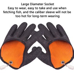 Gants de travail de sécurité magnétique Protéger la crevaison des mains capture des gants de pêche des gants de pêche antidérapants Gants de travail de protection
