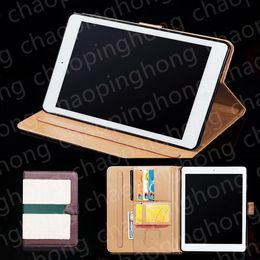 Pour iPad Pro 12.9 étui 2021 Funda iPad Pro 11 2020 Air 4 étui 9e 8e génération 10.2 Mini 6 couverture de livre en cuir concepteur tablette magnétique veille automatique réveil porte-carte de luxe