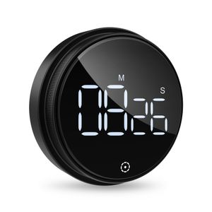 Magnetische Timer Countdown Stopwatch Handmatige Rotatie Teller Werk Sport Studie Wekker LED Digitale Keuken Koken Timer