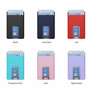 Porte-carte de portefeuille magnétique pour iPhone 15 14 13 12 Pro Max Samsung S24 Strong Magnet Card Slot Pocket Sac