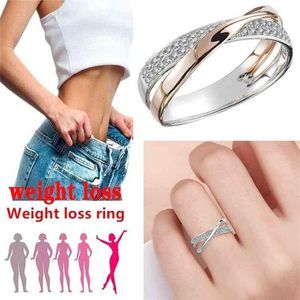 Magnetisch gewichtsverlies Ring Gezondheid Fitness Sieraden Vet Verbranding Ontwerp Opening Therapie Fashion252L