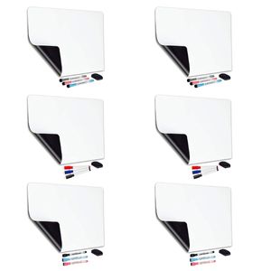 Tableau blanc magnétique avec séchage Effacer 3 stylos de marqueur A4, feuille de babillard A3 pour le réfrigérateur pour le bureau du réfrigérateur
