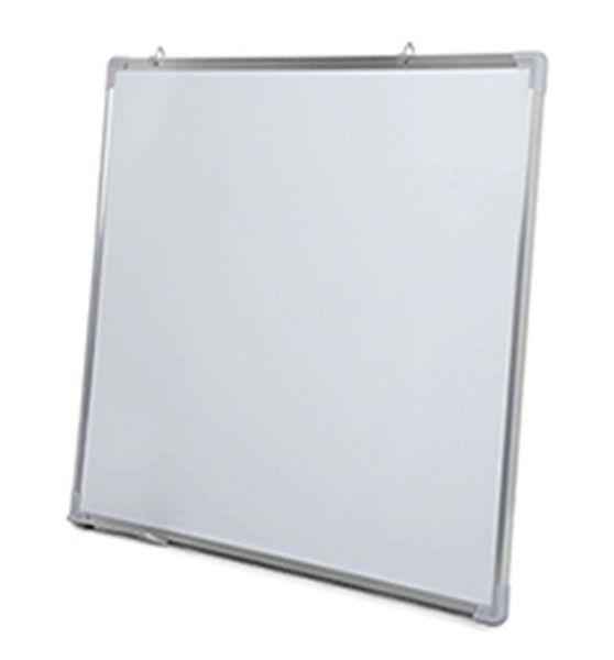 Tableau blanc magnétique tableau d'écriture simple face avec stylo effaçable aimants boutons pour bureau école 50x35 cm cadre en alliage d'aluminium 210317226731