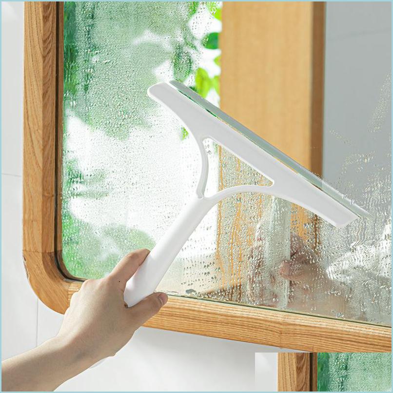 Detergenti per finestre magnetici Detergenti per finestre magnetici Rimuovi tracce d'acqua Sile Wiper Head Cucina domestica Pulizia del vetro del bagno Simpl Dhsjs