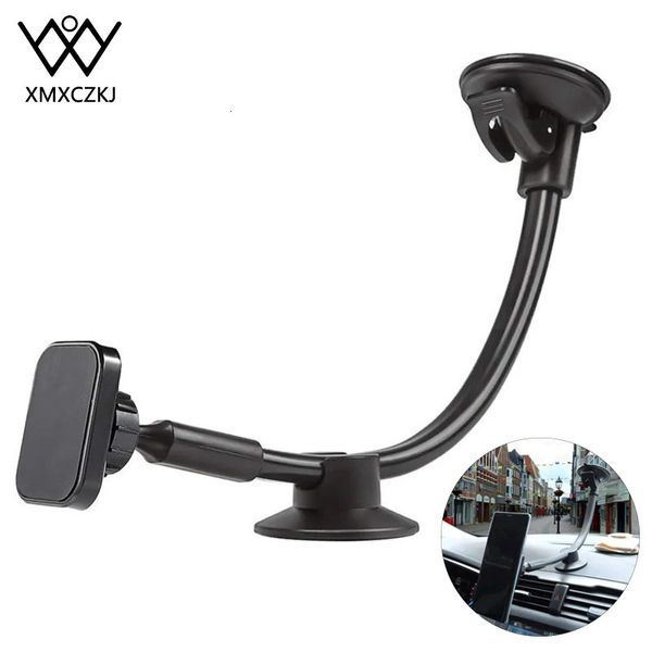 Porte-téléphone de la voiture de pare-brise magnétique pour X 11 Pro Long ARM dans Smartphone Stand 240418