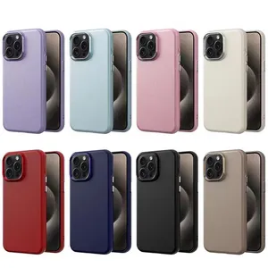 Cas de chargement sans fil magnétiques pour iPhone 15 14 13 Pro Max Huawei Mate 60 Peinture à l'huile Soft TPU Silicone Chromé Métallique Aimant Mode Couverture de téléphone portable Peau arrière