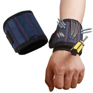 Magnetische Polsband Pocket Tool Riem Pouch Bag Schroeven Houder Holding Tools Magnetische Armbanden Praktische Sterke Chuck Pols Toolkit KKB2689