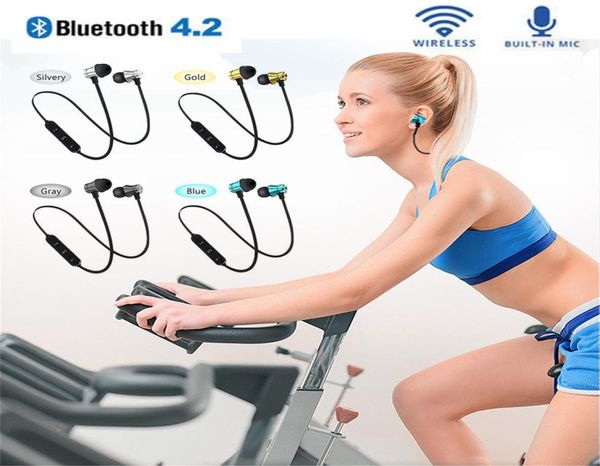 Écouteur Bluetooth sans fil magnétique XT11 Elecphones Sport Elecphones BT 42 Mic MP3 Earbud pour iPhone 13 12 Pro Max 11 S8 S9942402