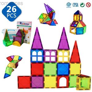 Magneten magnetisch speelgoed 26 stks magnetische bouwstenen bouwset speelgoedmagneetbloktegels Montessori educatieve speelgoed kinderen kerstcadeaus 240409