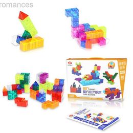 Magnets Juguetes magnéticos Niños Magnetic Cube Luban Block Toys para Boy and Girl Color Magnetic Magnety-Child Interactive Desktop Toys Gifts 240409
