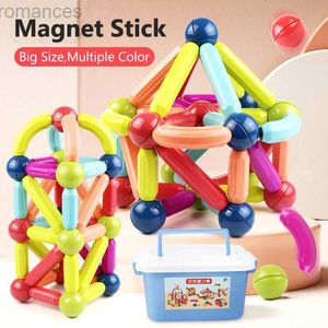 Magneten magnetisch speelgoed Kinderen Magneet Toys Big Size Magnetic Stick Bouwstenen Magnetische constructieset Montessori Educatief speelgoed voor kinderen 240409