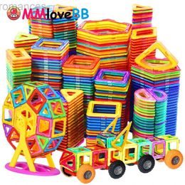 Magnetische magnetische speelgoedmagneten speelgoed voor kinderen grote grootte plus magnetische blokken voor kinderen Designer Constructor Set Toys for Boys Building Blocks 240409