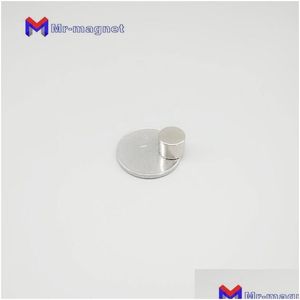 Imanes Venta al por mayor 10 piezas Fuerte imán Ndfeb de tierras raras 10 x 10 mm Neo Neodimio N50 Modelo artesanal Hoja de disco 1010 mm Oficina de entrega de gotas Dh3Df