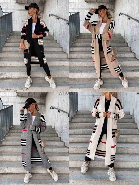 MagnificentWomens Robe Longue Mode Tricots Femmes Cardigan Dames Chandails Plaids Jupe Filles Jupes À La Mode Blouses Jupe Une Pièce Club Vêtements HKD230912