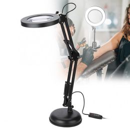 Vergrootglas Lamp Desktop LED Vergrootglas Lamp Nail Salon 5x Vergrootglas Lamp Eyeliner Manicure Tattoo Beauty Light Tattoo Accessoires