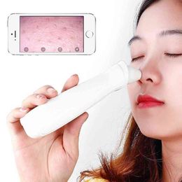 Lupa Visual Blackhead Remover Conectar Teléfono WIFI 500X Ampliación 1080P Resolución Cámara Visual Limpiar Nariz Cara Poro 220514