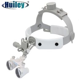 Loupes 320-420 mm Loupe binoculaire dentaire 3.5X Verre optique Casque ultra-léger Loupe Large champ de vision Loupes dentaires 230410