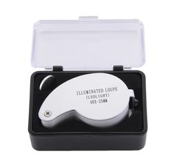 Magrandage Loupe 40x 25 mm 40x25 mm 40 x 25 bijoutier LED Verre Lumière Magrand