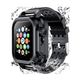 45 mm grootte smartwatch voor Apple Watch Ultra Series 8 9 45 mm iWatch waterdichte behuizing marine band smart watch sporthorloge draadloos oplaadband beschermhoes gevallen