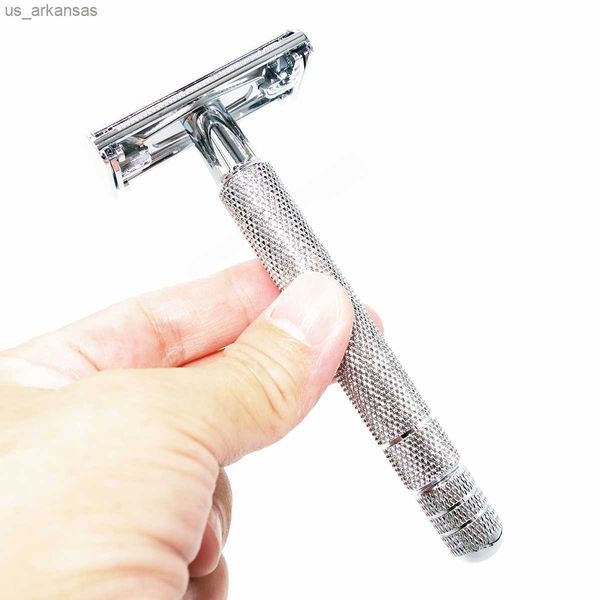 Magyfosia Professional Butterfly Design Double Edge Safety Razor Men's Shaver Barber Rasage Machine Accessoires avec Lames L230523