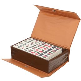 Mahjong Set Juego Chino Mini Juegos de Azulejos Portátiles Azulejos de Viaje Mesa Tradicional Juegos Americanos Tablero Mahjongg Jong Party Grande 240202