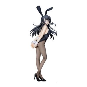 Mai Sakurajima Bunny Girl Senpai Sexy Anime Figura Rascal no sueña con Bunny Girl Senpai Figura de acción Modelo de muñecas Juguetes 240409