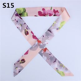 Mai Tong foulards 60cm * 60cm fleurs florales printemps nouvelle dame petits foulards carrés en soie 6876