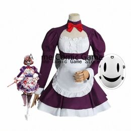 Maid-Fuku Kamen Cosplay Kostuum Anime Hoogbouw Invasi Cosplay Kostuum Masker Tenkuu Shinpan Vrouwen Maid Outfits Halen T161 #