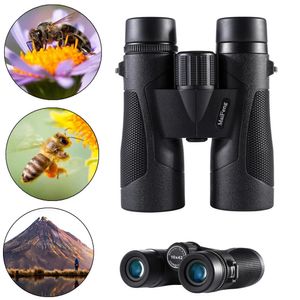 Maifeng 10x42 verrekijker Militair HD High Power Telescope Bak4 Oculair Professionele Outdoor Hunting Telescopen - Zwart