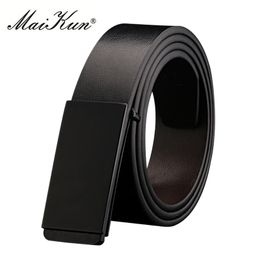 Cinturones Maikun para hombres, hebilla suave de alta calidad, cuero sintético, pantalones vaqueros de moda para hombres 220624