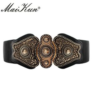 Maikun Wide Belts for Women Belt Designer Brand Elastic Belt High Quality 201117 268U