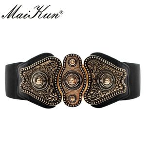 Maikun Wide Belts for Women Belt Designer Brand Elastic Belt High Quality 201117 290E