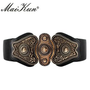 Maikun Wide Belts for Women Belt Designer Brand Elastic Belt High Quality 201117 240E