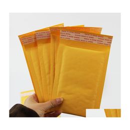 Mailzakken 4.3x5.1 inch 110x130 mm Kraft Bubble Envelop Wrap Pouches verpakking PE Drop Delivery School Business Industrial Pac DHVQC