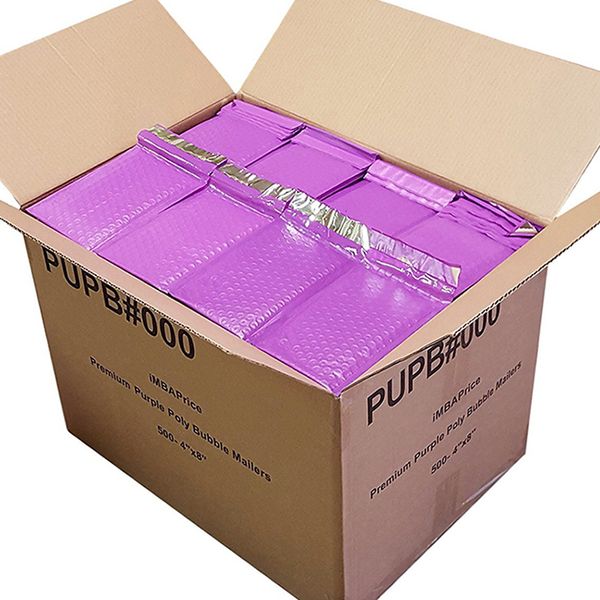 Sacs de courrier noir bulle 100 pièces enveloppes pour sacs enveloppes rembourrées pour emballage joint expédition cadeau rembourrage violet et rose vert 230206