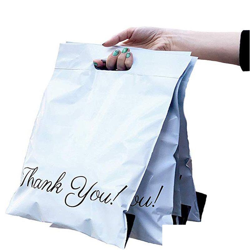 Worki pocztowe hurtowe 100pcs/partie pomarańczowe torba na torbę ekspresową samozwańczy klej grube wodoodporne plastikowe plastikowe worki pocztowe DH5UX