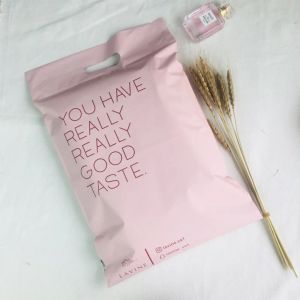 Maillers 100 sac en poly personnalisé Poly Mailers avec handle Sac d'expédition personnalisé avec une couleur Pink de haute qualité personnalisée