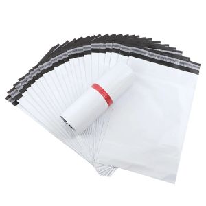 Mailers 100 stcs witte poly enveloppen koeriertas express envelop opbergzakken zelfklevende afdichting PE plastic zakverpakking Mailing Bags