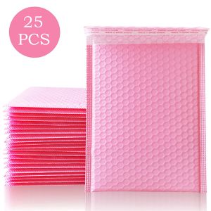 Mailers 18x23cm 25pcs Pink Bubble Mailers Polded enveloppes Packaging for Business Bubble Mail