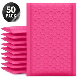 Mailers 50 PCS Levering Pakket Verpakking Pink Small Business Leveringen Envelops Verzendpakketten Bubble Envelop Packing Bag Mailer