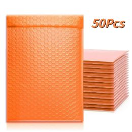 Mailers 50pcs Bubble Mailer avec des fonctionnalités d'amortisseur et d'étanchéité pour les petites entreprises enveloppes rembourrées en poly mai.