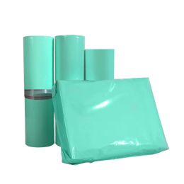 Envois dans Plustop 50pcs Personnalisez la marque Imprimer des sacs de messagerie verts Couleur Verte Polommerce Mailer Vêtements Cadeaux de rangement Pouche de rangement