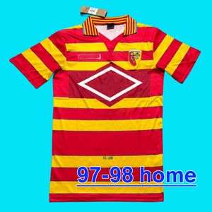 maillot 97 98 retro RC Lens voetbalshirts 1997 1998 LACHOR MAGNIER Klassieke Vintage Voetbalshirt mannen kits